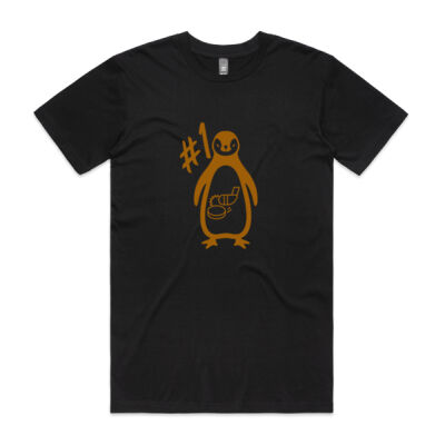 #1 Penguin Hockey Gold on Black Thumbnail
